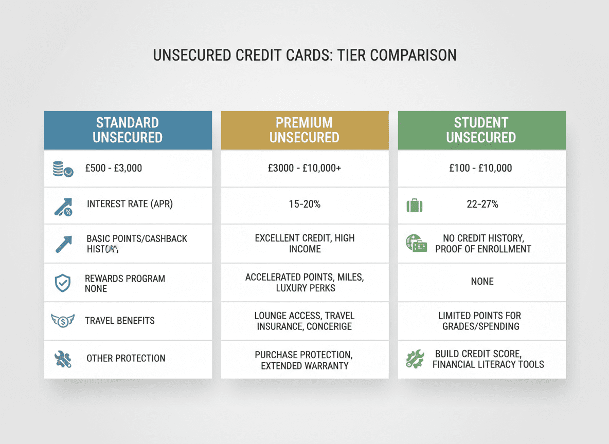 Tipo 2: Tarjetas de Cr&eacute;dito No Aseguradas (Unsecured Credit Cards)